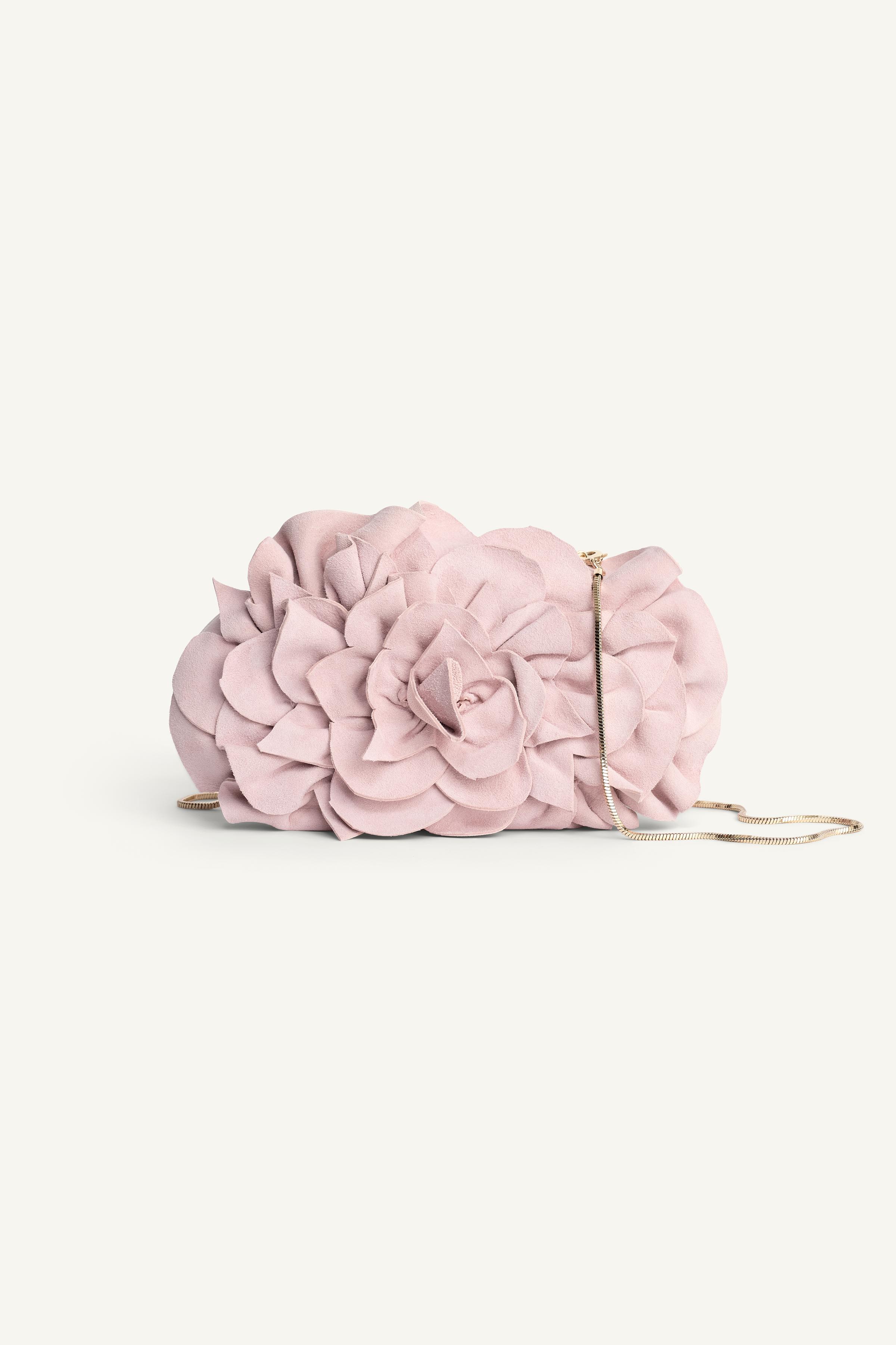LEATHER FLOWER CLUTCH LIMITED EDITION